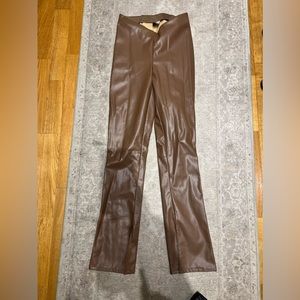 Brown Leather Pants